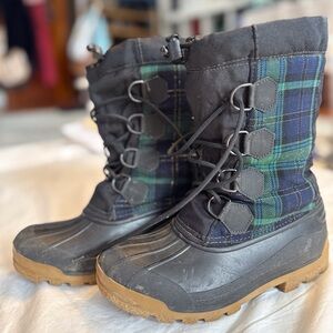 J. CREW Plaid Sherpa Boots
